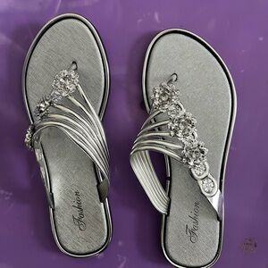 Silver Women's Sandals